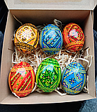 Набор писанок деревянных ручной работы 6 шт., фото 3