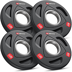Набір дисків олімпійських Hop-Sport 4 х 1,25 кг