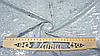 Тканина двонитка колір світло-сірий меланж із сріблястим принтом (Туреччина), фото 5