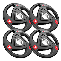 Набір дисків олімпійських Hop-Sport 4 х 5 кг, фото 4