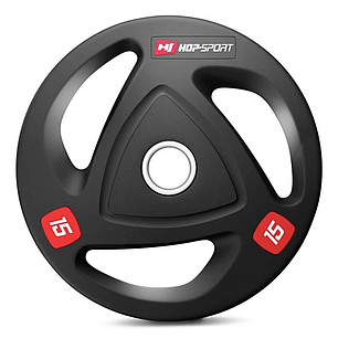 Набір дисків олімпійських Hop-Sport 2 х 15 кг, фото 2