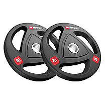 Набір дисків олімпійських Hop-Sport 2 х 15 кг, фото 4