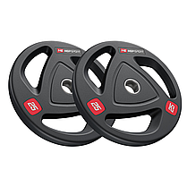 Набір дисків олімпійських Hop-Sport 2 х 25 кг, фото 4