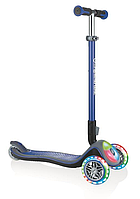 Самокат Globber серії Elite синій колеса та панель з підсвічуванням 3 колеса до 50 кг (449-100-3)