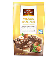 Вафлі з горіховим кремом Feiny Biscuits Mignon Hazelnut 200 г (9002859073199)