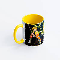 Чашка Fan Girl Зеницу Клинок, рассекающий демонов - Demon Slayer Yellow 330 мл (16465) ML, код: 7758174