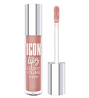 Блеск для губ с эффектом объема LUXVISAGE ICON lips glossy volume 507 DESERT TAUPE