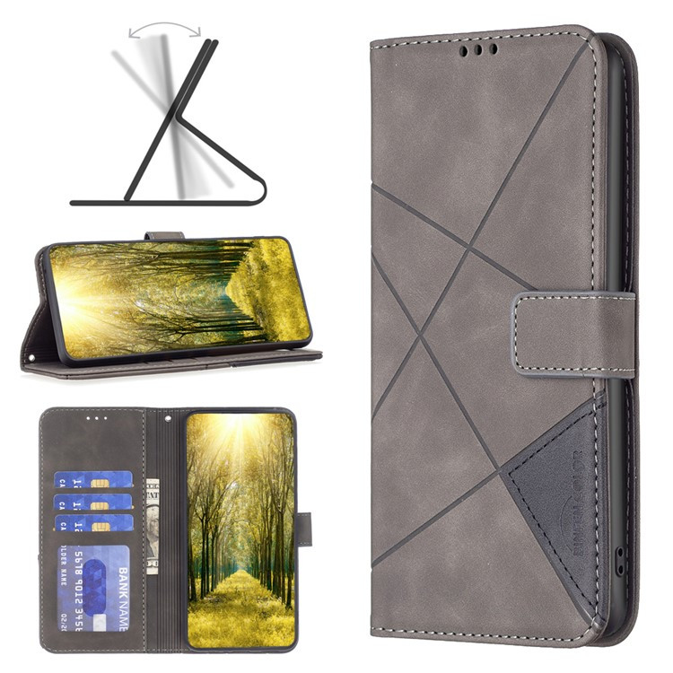 Чохол-книжка BF Color Geometric для Apple iPhone 14 Plus Grey