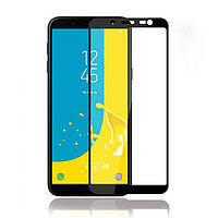 Захисне скло для Samsung A605 Galaxy A6 Plus (2018) Full Glue (0.3 мм, 2.5D) чорне
