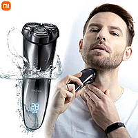 Мини-бритва для сухого и влажного бритья Xiaomi, Бритвы мужские роторные, AST