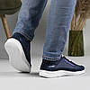 Кросівки чоловічі сині з білою підошвою, фото 7