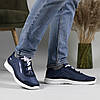 Кросівки чоловічі сині з білою підошвою, фото 6