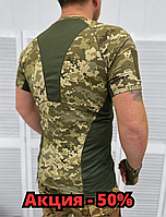Футболка зсу пиксель влагоотводящая, тактическая одежда футболки всех размеров, футболка армейска ky391