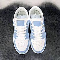 Кросівки кеди жіночі білі з блакитним Swin-shoes 4424, фото 5