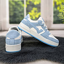 Кросівки кеди жіночі білі з блакитним Swin-shoes 4424, фото 6