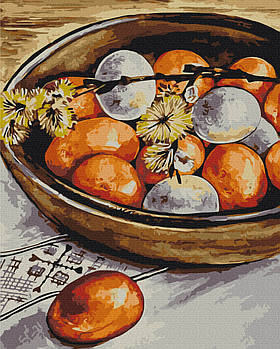 Картина за номерами Великодні яйця та верба © Каріна Зиміна 40x50