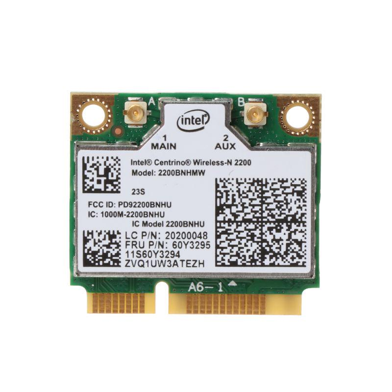 Wi-fi модуль HalfSize Mini pcie Для Lenovo! Intel Wireless-N 2200bnhmw 802.11 b, g, n, 300 Mbps 2,4 GHz/5GHz!