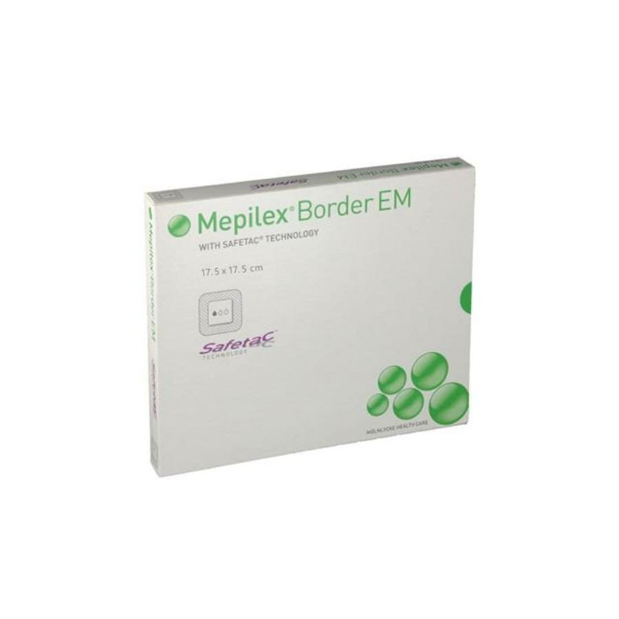 Мепилекс Бордер EM | Mepilex Border EM 17,5 x 17,5 см — сорбционная повязка с окантовкой (1 шт.)