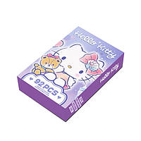 Набор карточек Хеллоу Китти Hello Kitty Violet 92шт со стикерами (24010)