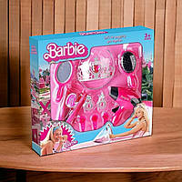 Детский игровой набор Парикмахер для девочки Барби Barbi, фен, детские украшения, корона принцессы