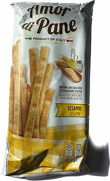 Грісіні з кунжутом Hosta 125гр.