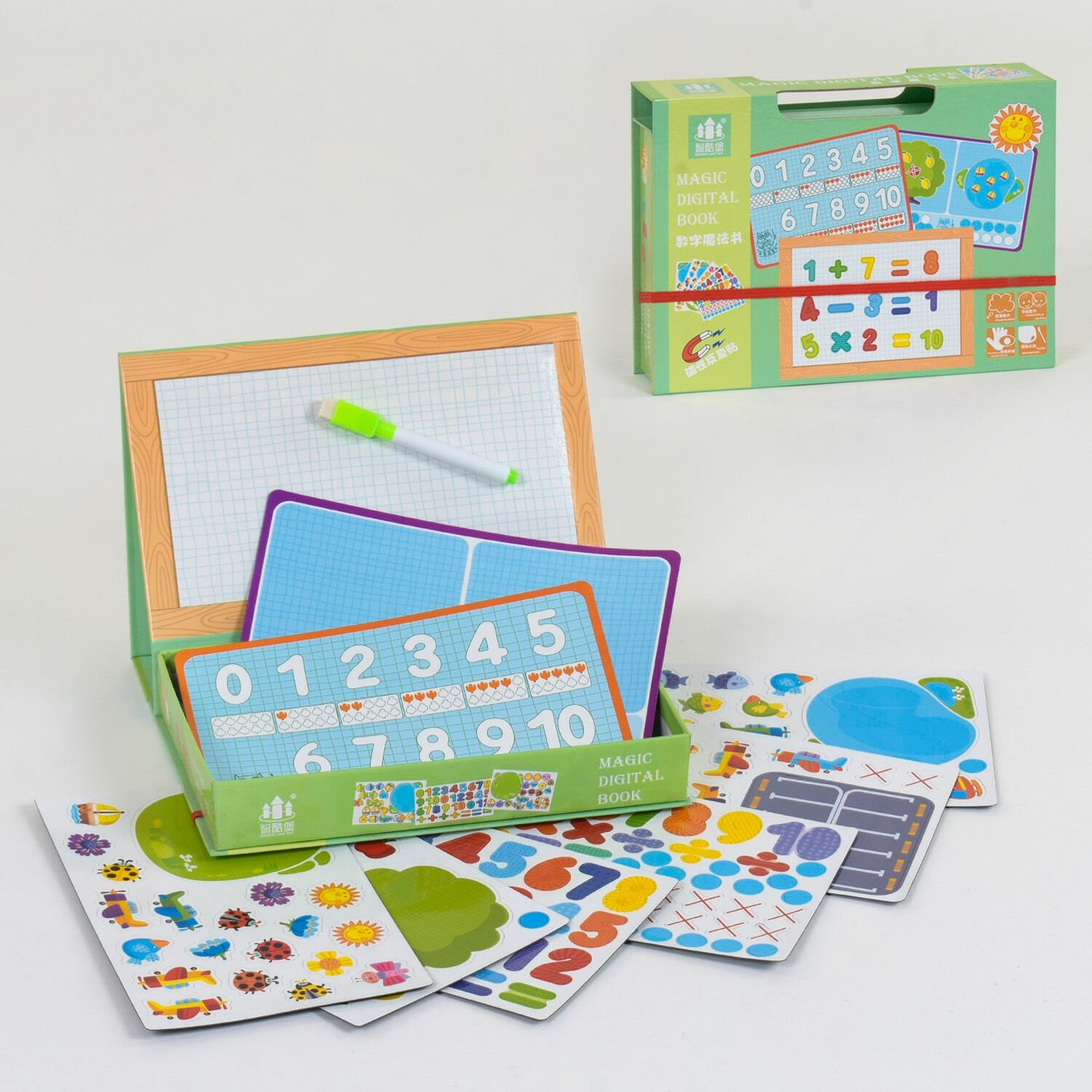 Дерев'яна розвиваюча гра "Магнітна Книга" C 39986 математика Монтессорі