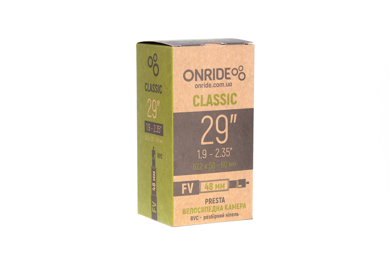 Велосипедна камера ONRIDE Classic 29"x1.9-2.35" FV 48 RVC - розбірний ніпель