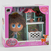 Лялька BLD 325 4 фігурки тварин, меблі, аксесуари. Лялька для дівчаток