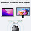 Бездротова USB-миша UGREEN Wireless Mouse Ergonomic Bluetooth 5.0 Black (MU101), фото 2