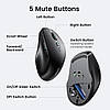 Бездротова USB-миша UGREEN Wireless Mouse Ergonomic Bluetooth 5.0 Black (MU101), фото 7