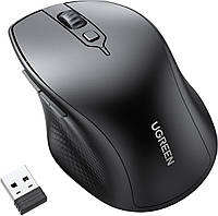 Беспроводная USB мышь UGREEN Wireless Mouse Ergonomic Bluetooth 5.0 Black (MU101)