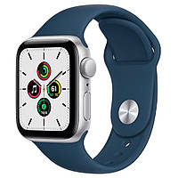 Смарт-часы Apple Watch SE GPS 44mm Silver Aluminum Case with Abyss Blue Sport Band (MKQ43) [63220]