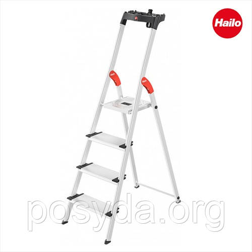 Драбина алюмінієва Hailo L80 COMFORTLINE, 4 ступені (8040407)