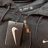 Чорний чоловічий спорт костюм Nike на замку, фото 9