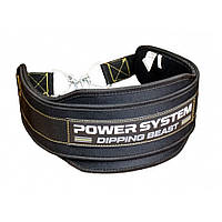 Пояс для отягощений с цепью PS-3860 Dipping Beast Power System PS-3860_Black/Yellow, Black/Yellow, Lala.in.ua