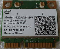 Wi-fi модуль HalfSize Mini pcie Intel Centrino Advanced-N 6200 622anhmw 802.11 b,g,n , 300Mbps 2,4 GHz/ 5GHz!