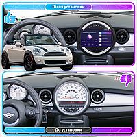 Al Штатна магнітола для MINI Cabrio II Рестайлінг 2010-2015 екран 9" 4/64 Gb CarPlay 4G Wi-Fi GPS Prime Android