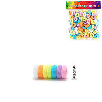 Набір махрових резинок для волосся 2 см. (100 шт) Мікс кольорів