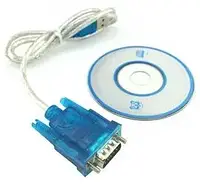 Переходник Адаптер USB->RS232 COM-порт HL-340 с диском DB9 rs-232 1.5м