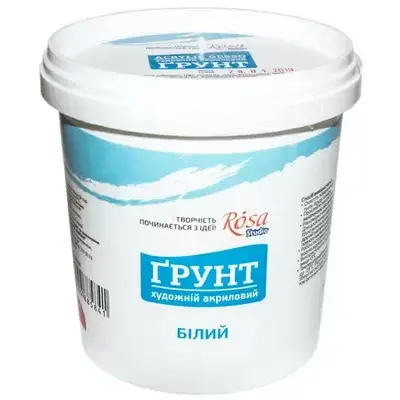 Ґрунт акриловий художній ROSA Studio  500мл (600г)
