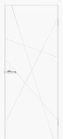 Двері міжкімнатні Оміс Серія Cortex Геометрія 01 білий silk matt