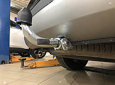 Фаркоп Hyundai Santa Fe 3 2012-2020 (Хендай Санта Фе 3) автомат на ручці, фото 4