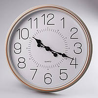 Настінний годинник великий круглий годинник на батарейках на стіну білий 44 см Provence