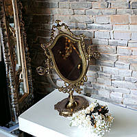 Дзеркало на ніжці "Ажур" з бронзи