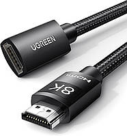 Кабель удлинитель UGREEN HDMI Extension Cable 8K@60Hz 4K@240Hz, 2.1 Ultra High Speed 48Gbps 1 м Black (HD151)