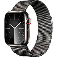 Смарт-часы Apple Watch Series 9 41mm GPS + LTE Graphite Stainless Steel with Graphite Milanese Loop (MRJA3)