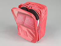 Чехол-сумка розового цвета для хранения и упаковки обуви