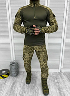 Тактический костюм пиксель, форма зсу пиксель рип-стоп осень, тактический боевой костюм, форма зс ky391