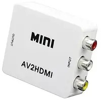 Конвертер AV/RCA/тюльпаны -> HDMI //AV2HDMI/RCA2HDMI хдми аналог>цифра