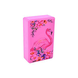 Блок для йоги "Фламінго" Bambi MS 0858-13(Pink) EVA 23 х 15 х 7,5 см, World-of-Toys